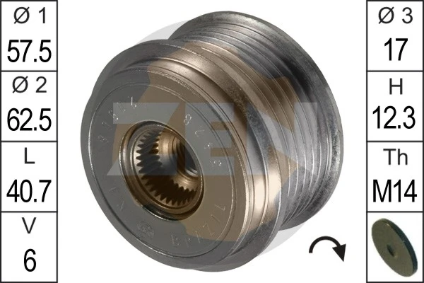 Alternator Freewheel Clutch