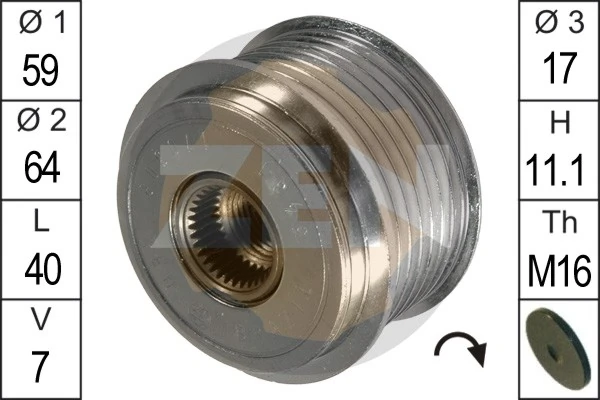 Alternator Freewheel Clutch