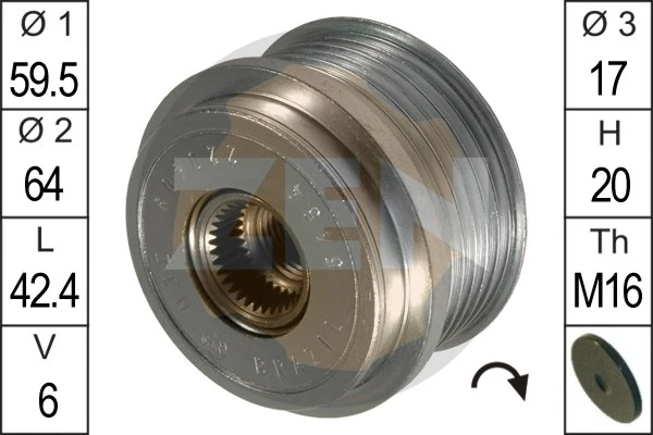 Alternator Freewheel Clutch