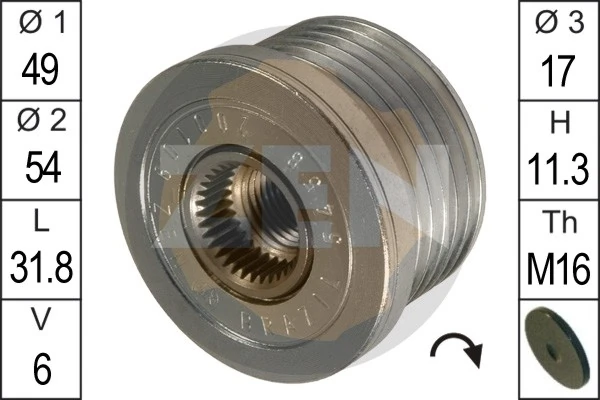 Alternator Freewheel Clutch