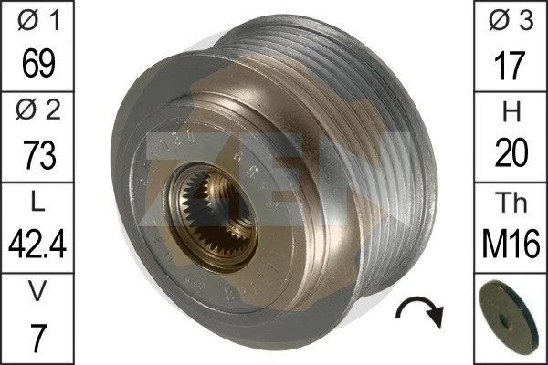 Alternator Freewheel Clutch