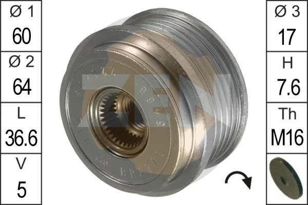 Alternator Freewheel Clutch