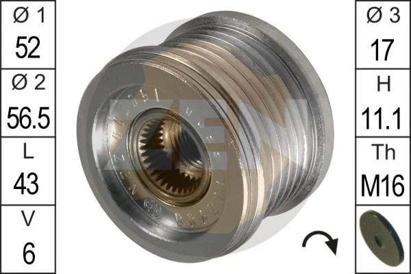 Alternator Freewheel Clutch