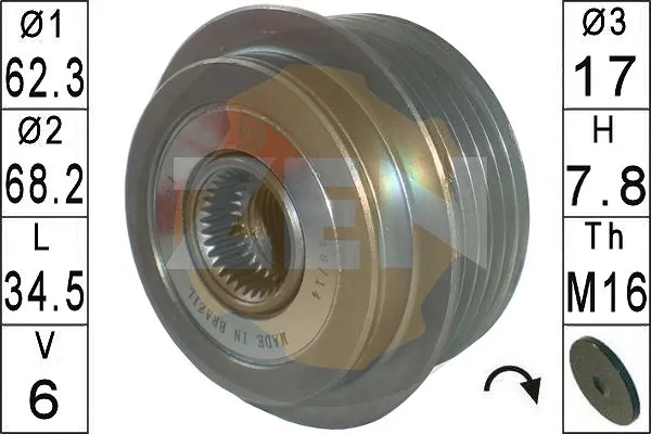 Alternator Freewheel Clutch