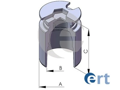 Piston, brake caliper