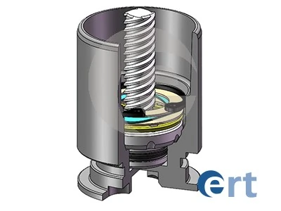 Piston, brake caliper