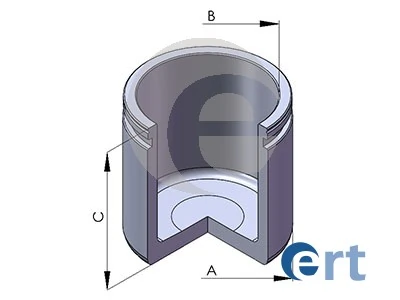 Piston, brake caliper