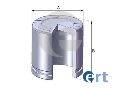 Piston, brake caliper