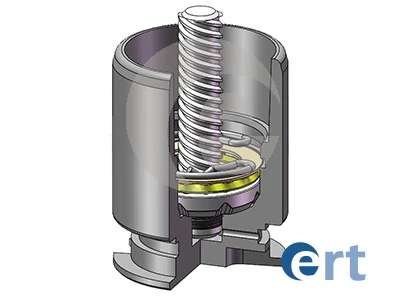 Piston, brake caliper