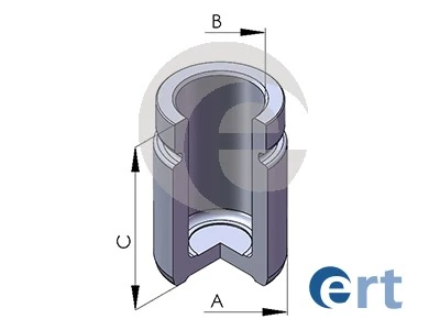 Piston, brake caliper