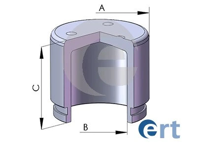 Piston, brake caliper