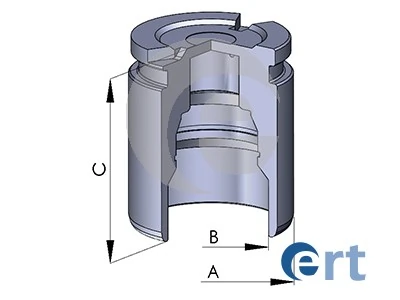 Piston, brake caliper