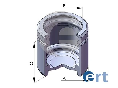 Piston, brake caliper
