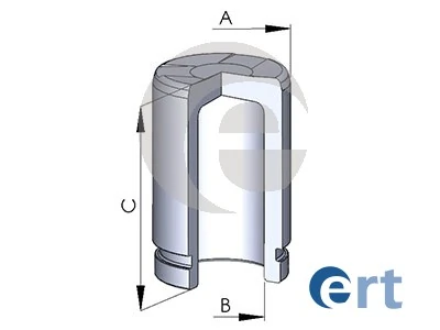 Piston, brake caliper