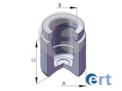 Piston, brake caliper