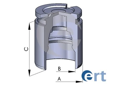 Piston, brake caliper
