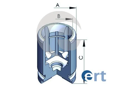 Piston, brake caliper