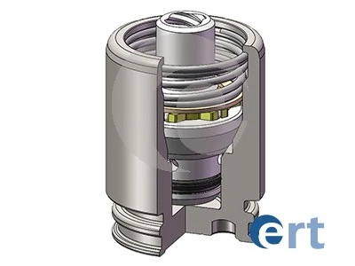 Piston, brake caliper