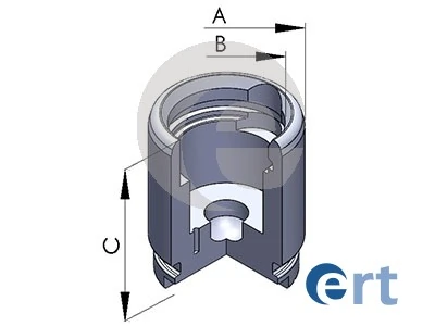 Piston, brake caliper