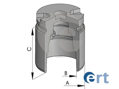 Piston, brake caliper