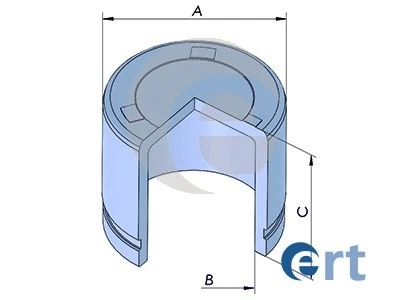 Piston, brake caliper