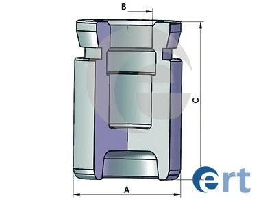 Piston, brake caliper