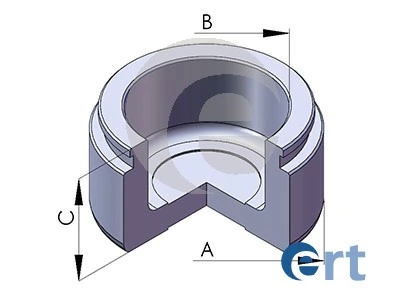 Piston, brake caliper