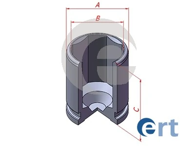 Piston, brake caliper