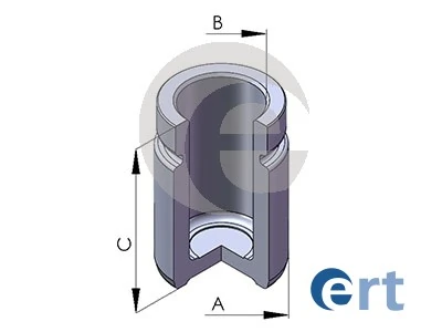 Piston, brake caliper