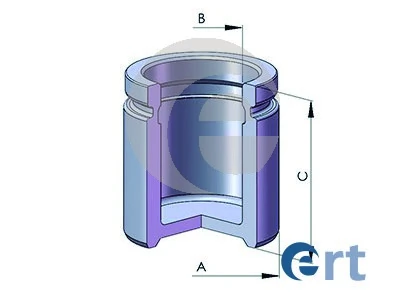 Piston, brake caliper
