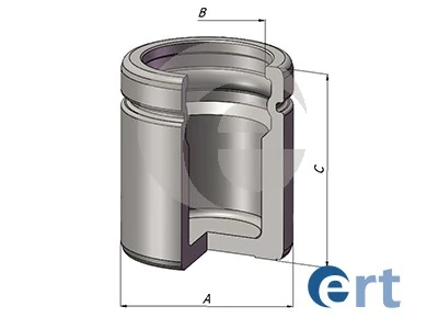 Piston, brake caliper