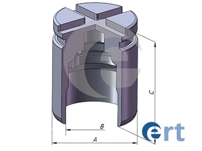 Piston, brake caliper