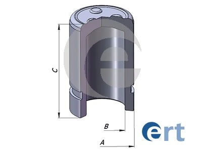 Piston, brake caliper