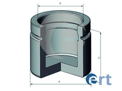 Piston, brake caliper
