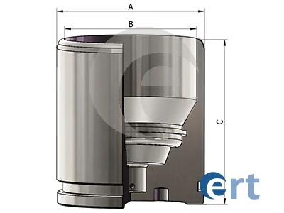 Piston, brake caliper