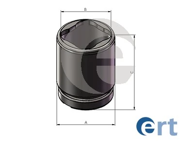 Piston, brake caliper