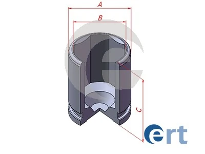 Piston, brake caliper