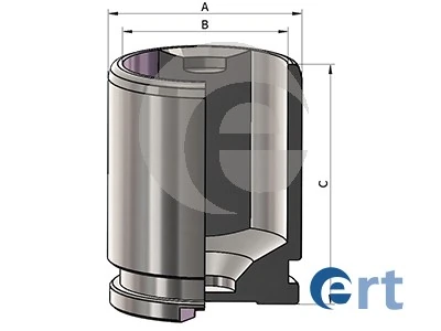Piston, brake caliper