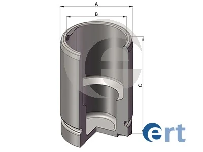 Piston, brake caliper