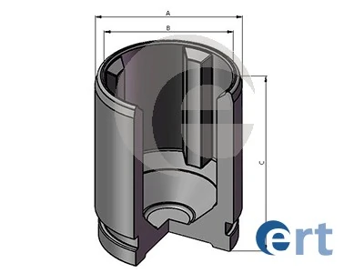 Piston, brake caliper