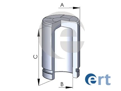 Piston, brake caliper
