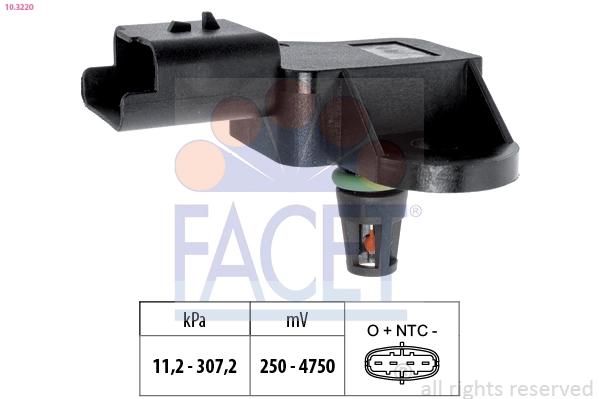 Sensor, boost pressure