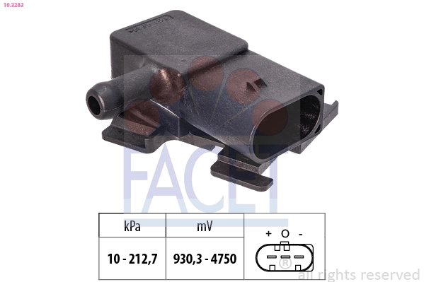 Sensor, exhaust pressure