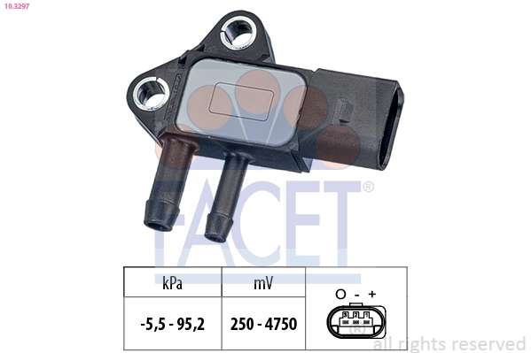 Sensor, exhaust pressure