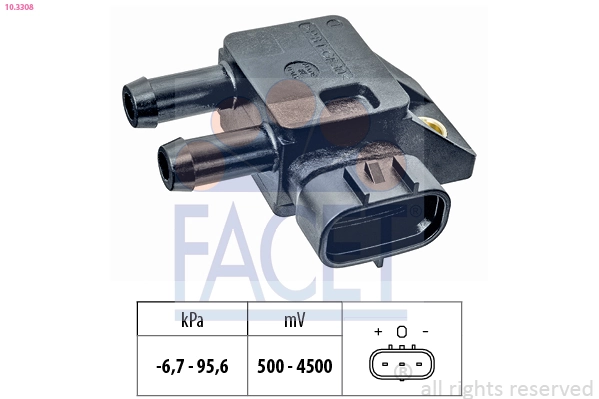 Sensor, exhaust pressure