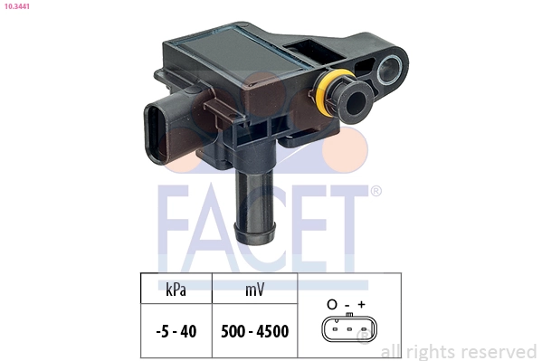 Sensor, exhaust pressure