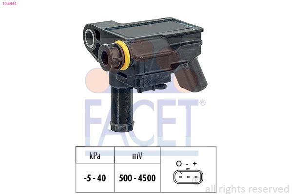 Sensor, exhaust pressure