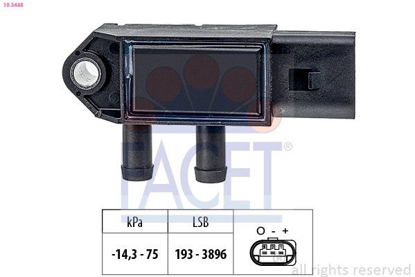 Sensor, exhaust pressure