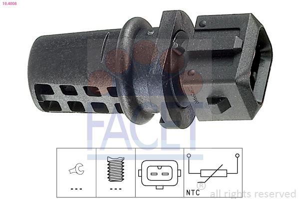 Sensor, exterior temperature