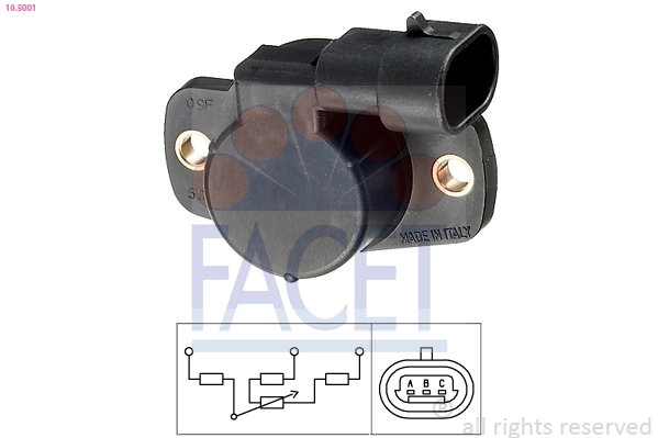 Sensor, throttle position